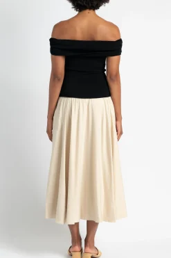 SIMKHAI Adaline Off Shoulder Midi Dress | Midi | Dresses