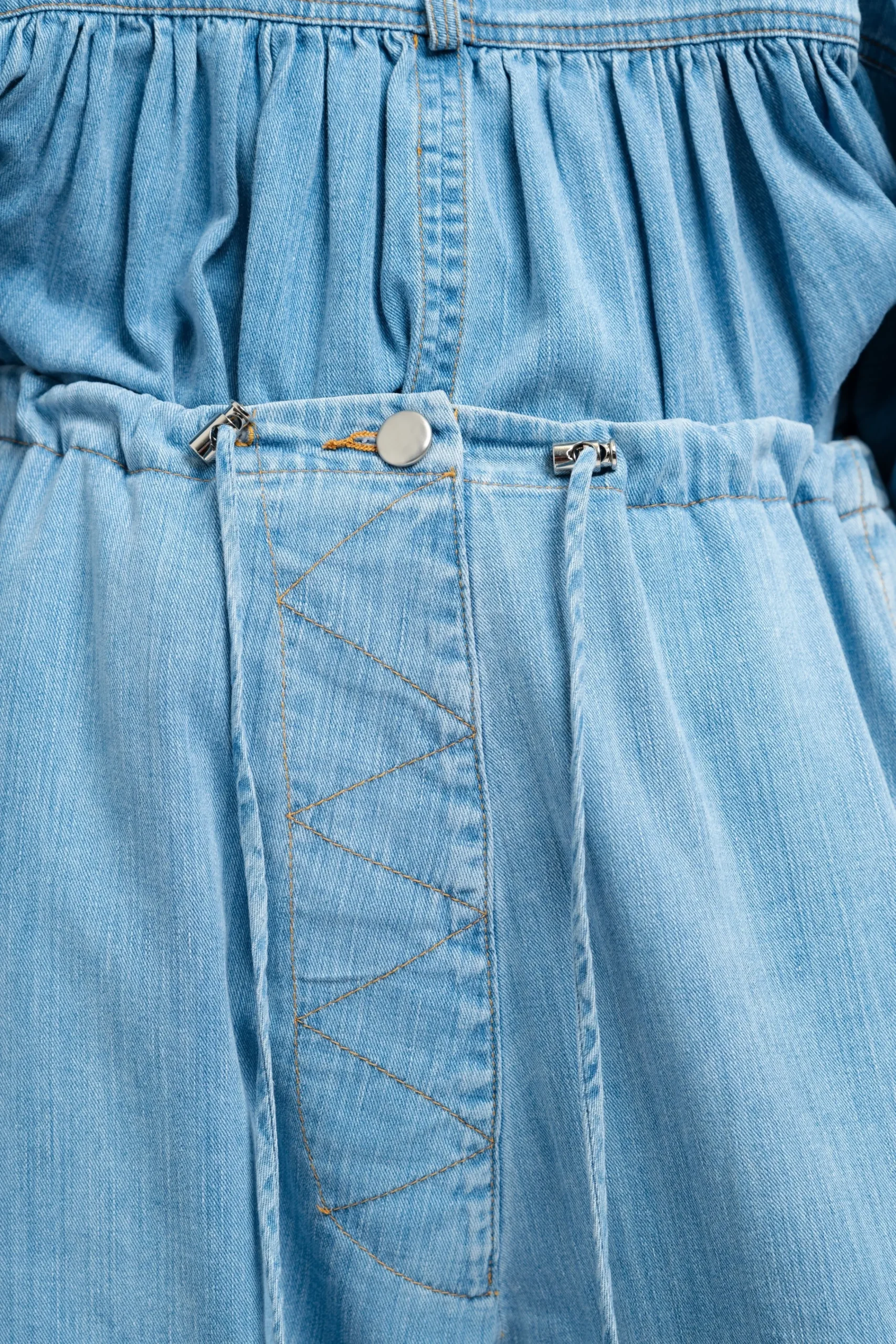 RACHEL COMEY Ancora Top | Denim | Statement Sets