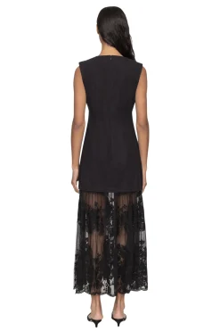 SEA NEW YORK Arielle Lace V-Neck Midi Dress | Midi | Cocktail