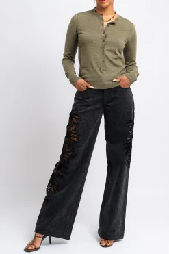 DIOTIMA Barton Ribbed Knit Henley | Shirts & Tops