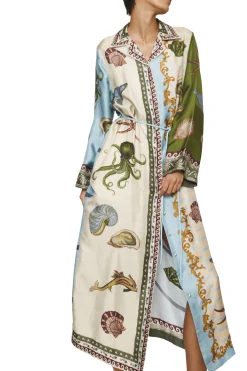 ALEMAIS Bath House Silk Shirtdress | Midi | Day