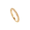 LOLA FENHIRST Beaded Thin Band - 18k Rose Gold (Mirror Finish) | Rings | Fine Jewelry