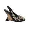 DRIES VAN NOTEN Bulle Embroidered Slingback Wedges | Pumps