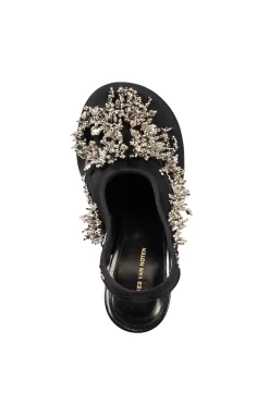 DRIES VAN NOTEN Bulle Embroidered Slingback Wedges | Pumps