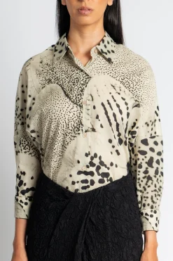 DRIES VAN NOTEN Casia Orchid Print Shirt | Shirts & Tops