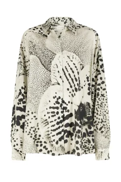 DRIES VAN NOTEN Casia Orchid Print Shirt | Shirts & Tops