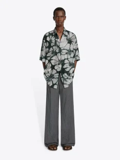 DRIES VAN NOTEN MENS Cassidye Silk short sleeve shirt | Men's Apparel