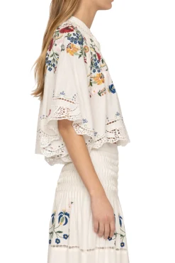 SEA NEW YORK Celia Embroidery Top | Shirts & Tops