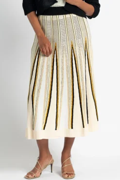 FORTE FORTE Chevron Intarsia Skirt | Skirts & Shorts