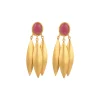 SYLVIA TOLEDANO Cheyenne Pink Jade Earrings | Earrings