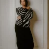 ZANKOV Christian Ripple Wool Knit Cardigan | Sweaters
