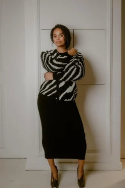 ZANKOV Christian Ripple Wool Knit Cardigan | Sweaters