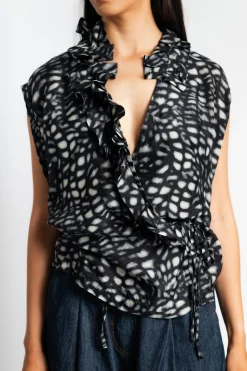 DRIES VAN NOTEN Clematis Wrap Shirt | Shirts & Tops