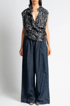 DRIES VAN NOTEN Clematis Wrap Shirt | Shirts & Tops