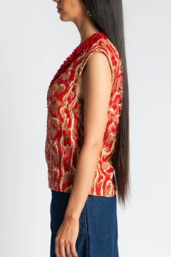 DRIES VAN NOTEN College Snake Print Top | Shirts & Tops