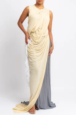 DIOTIMA Constant Crochet Drape Dress | Maxi | Knits