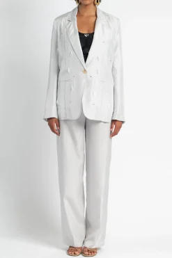FORTE FORTE Crinkled Cotton Flared Pants | Pants