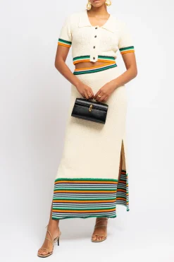 CHRISTOPHER JOHN ROGERS Cropped Boucle虂 Polo | Shirts & Tops | Statement Sets
