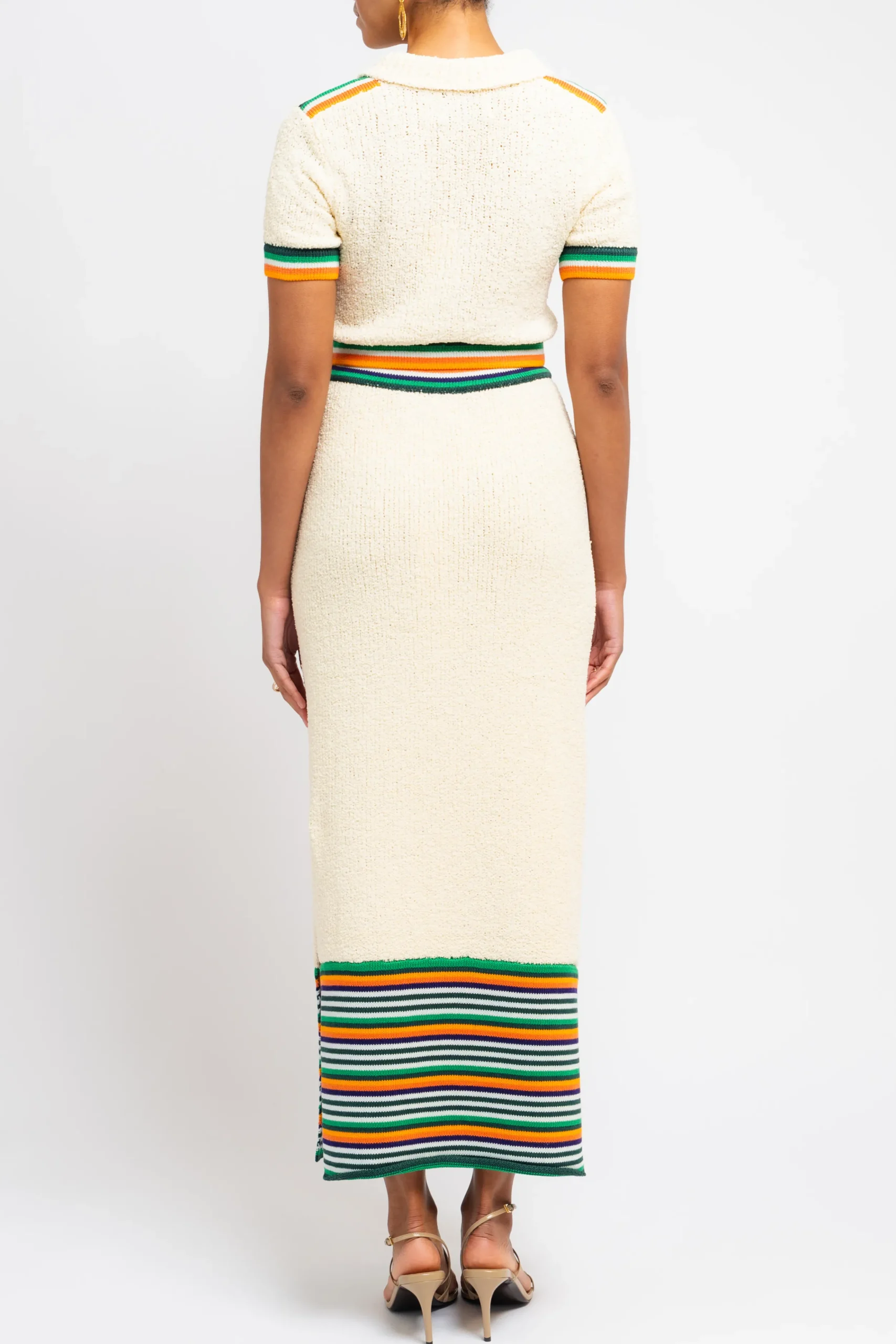CHRISTOPHER JOHN ROGERS Cropped Boucle虂 Polo | Shirts & Tops | Statement Sets