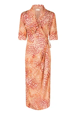 DRIES VAN NOTEN Danice Print Jacquard Wrap Dress | Cocktail | Midi