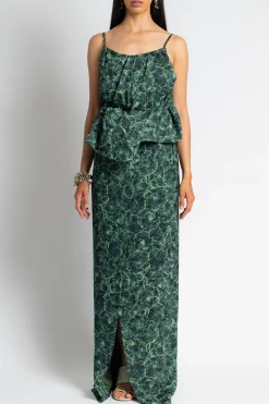 DRIES VAN NOTEN Danti Peplum Dress | Maxi | Black Tie