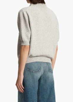 KHAITE Davin Sweater in Dove | Sweaters