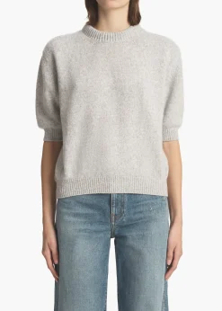 KHAITE Davin Sweater in Dove | Sweaters