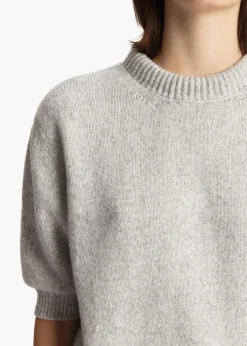KHAITE Davin Sweater in Dove | Sweaters
