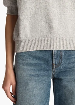 KHAITE Davin Sweater in Dove | Sweaters