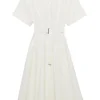 SIMKHAI Deanna Belted Midi Dress | Midi | Day