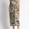 DRIES VAN NOTEN Dilian Satin Surplice Dress | Midi | Cocktail