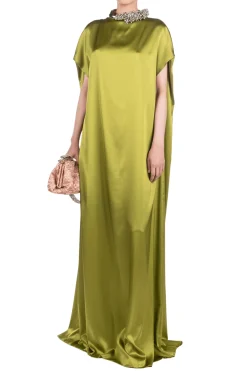 DRIES VAN NOTEN Diria Draped Dress | Maxi | Black Tie