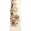 DRIES VAN NOTEN Diria Printed Draped Dress | Maxi | Black Tie