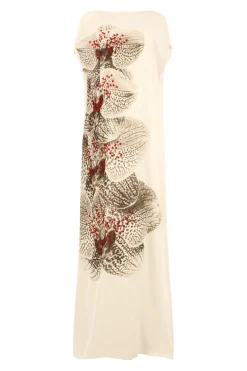DRIES VAN NOTEN Diria Printed Draped Dress | Maxi | Black Tie