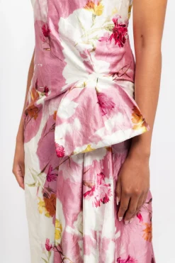 ERDEM Draped Cocktail Dress | Midi | Cocktail
