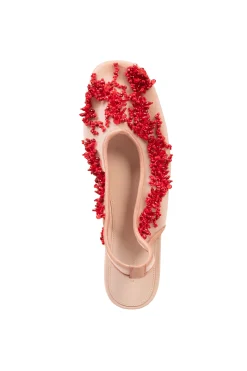 DRIES VAN NOTEN Embroidered Blush Ballet Flats | Flats & Loafers