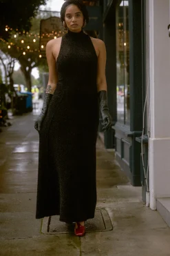CHRISTOPHER JOHN ROGERS Exclusive Tinsel Mock Neck Knit Dress | Knits