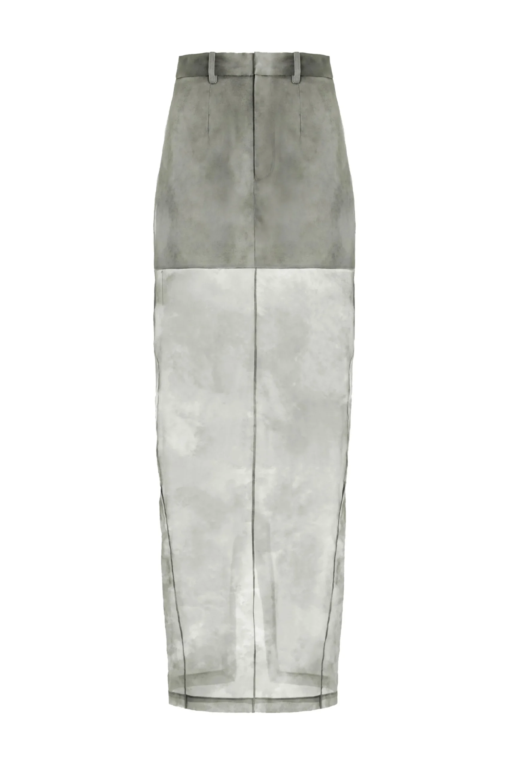 GRACE LING Fog Tailored Silk Midi Skirt | Statement Sets | Skirts & Shorts
