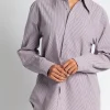 TIBI Garment Dyed Seersucker Classic Shirt | Shirts & Tops