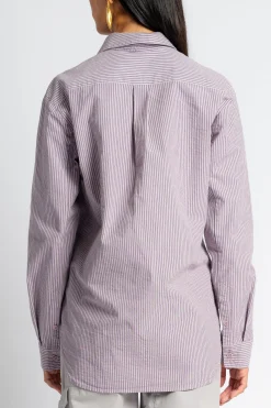 TIBI Garment Dyed Seersucker Classic Shirt | Shirts & Tops