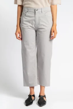 TIBI Garment Dyed Silky Cotton Cropped Slouchy Cargo | Denim