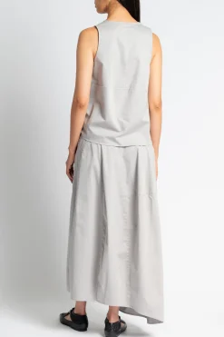 TIBI Garment Dyed Silky Cotton Tie Front Top | Statement Sets | Shirts & Tops