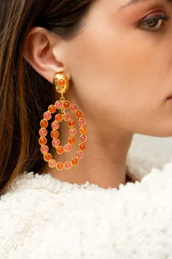 SYLVIA TOLEDANO Gina Pink Jade & Cornaline Earrings | Earrings