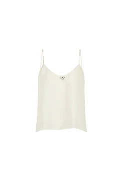 FORTE FORTE Habotai Silk Crystal Top | Shirts & Tops
