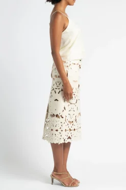 FORTE FORTE Habotai Silk Crystal Top | Shirts & Tops
