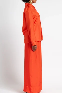 FORTE FORTE Habotai Silk Drawstring Pants | Pants | Statement Sets