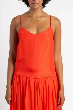 FORTE FORTE Habotai Silk Straps Dress | Maxi | Day