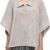 MARIA MCMANUS Hand Crochet Cape Polo | Shirts & Tops