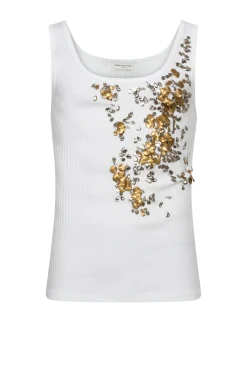 DRIES VAN NOTEN MENS Holly Embellished Cotton Tank Top | Men's Apparel