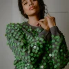 ZANKOV Ilaria Paillette Wool Sweater | Sweaters